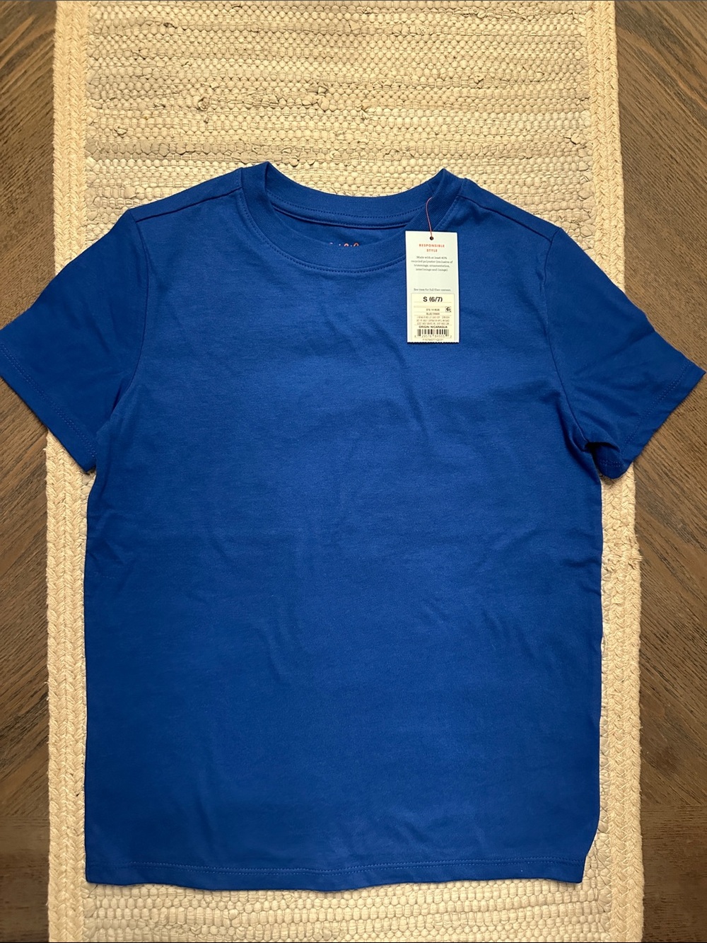 Cat & Jack Boys Short Sleeve Tee Pack of 4 - Blue, Navy, Aqua, White - Picture 3 of 6